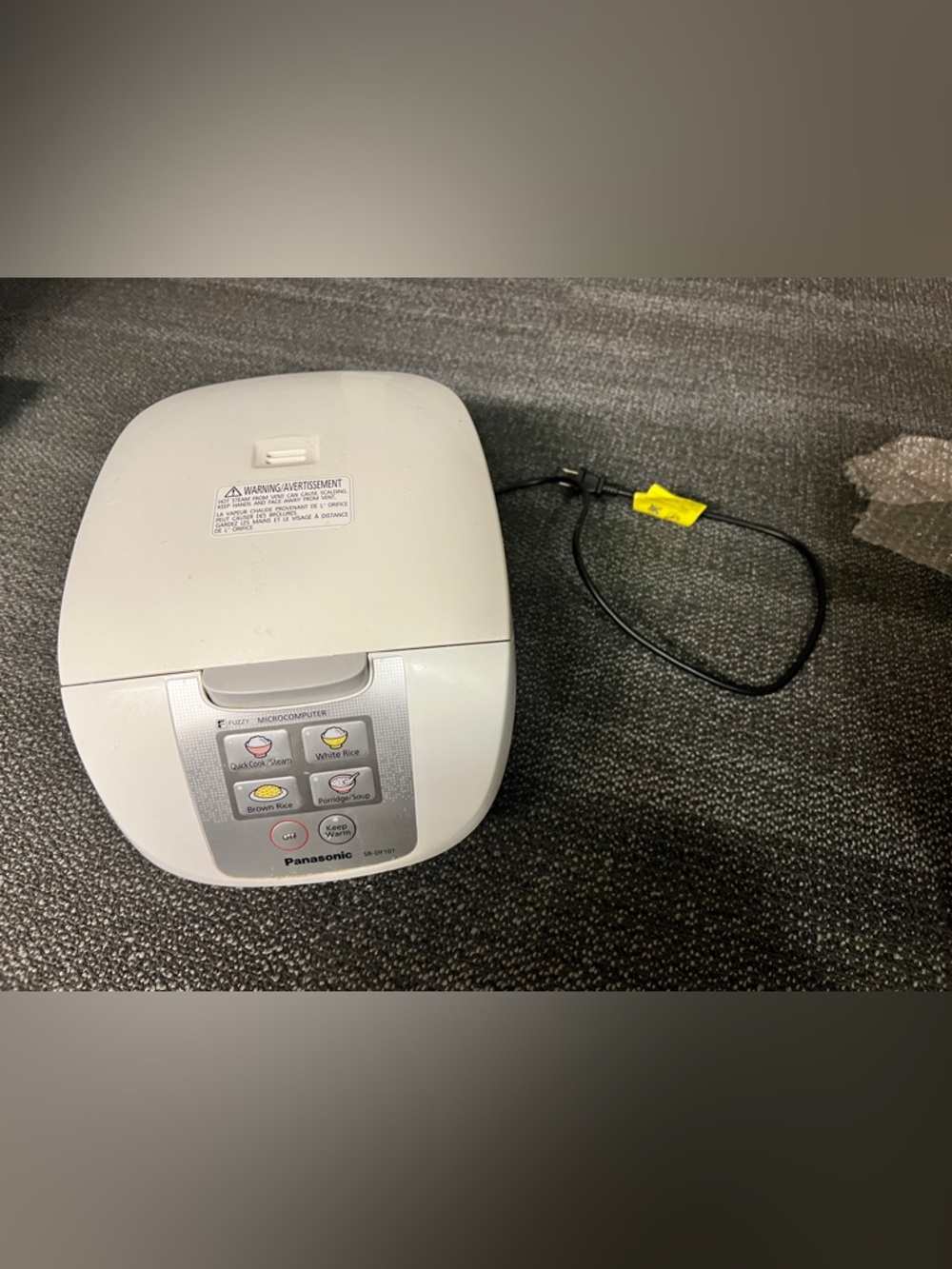 Panasonic White and Silver Multi-Function Rice Cooker
